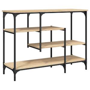 Konzolový stolek s policemi dub sonoma 100 x 35 x 75 cm - obrázek 6