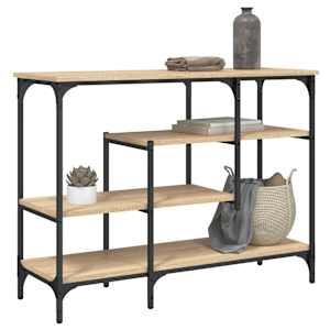 Konzolový stolek s policemi dub sonoma 100 x 35 x 75 cm