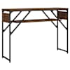 vidaXL riiuliga konsoollaud, pruun tamm, 105x30x75 cm, tehispuit