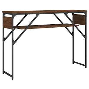 vidaXL riiuliga konsoollaud, pruun tamm, 105x30x75 cm, tehispuit