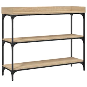 Konzolový stolek s policemi dub sonoma 100 x 30 x 80 cm - obrázek 2
