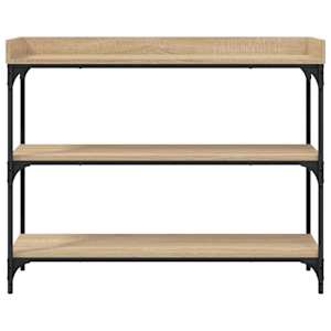 Konzolový stolek s policemi dub sonoma 100 x 30 x 80 cm - obrázek 4