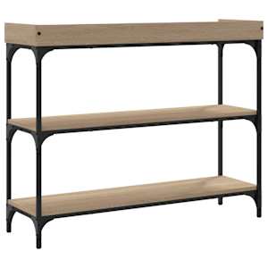 Konzolový stolek s policemi dub sonoma 100 x 30 x 80 cm - obrázek 6