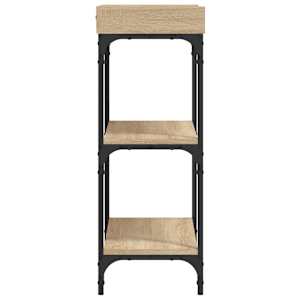 Konzolový stolek s policemi dub sonoma 75 x 30 x 80 cm - obrázek 5