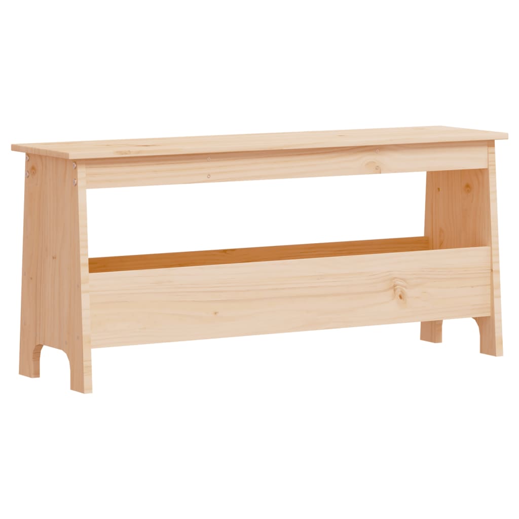 vidaXL Lavice do předsíně 100 x 28 x 45 cm masivní borovice