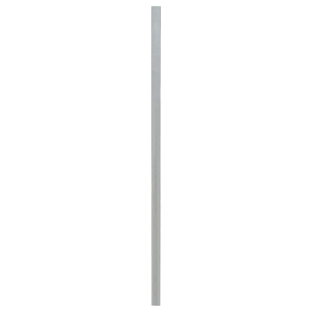 vidaXL Stâlpi de gard, 10 buc., argintiu, 200 cm, oțel galvanizat