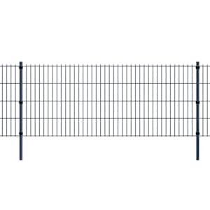 vidaXL Zaunpfosten 20 Stk. Grau 150 cm Verzinkter Stahl