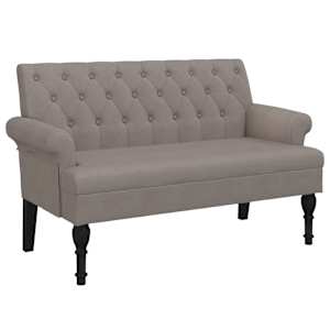 vidaXL seljatoega pink, pruunikashall, 120 x 62 x 75,5 cm, kangas