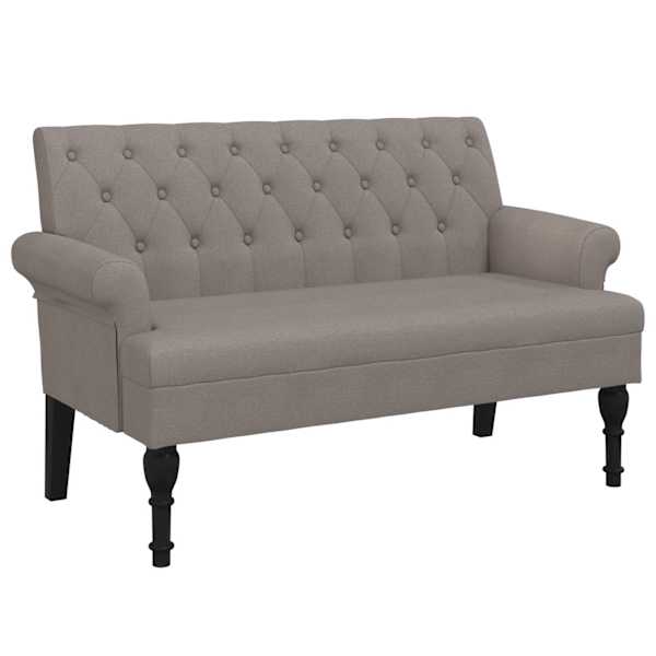 vidaXL seljatoega pink, pruunikashall, 120 x 62 x 75,5 cm, kangas