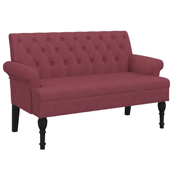 vidaXL seljatoega pink, veinipunane, 120 x 62 x 75,5 cm, kangas