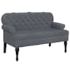 vidaXL seljatoega pink, tumehall, 119,5 x 64,5 x 75 cm, samet