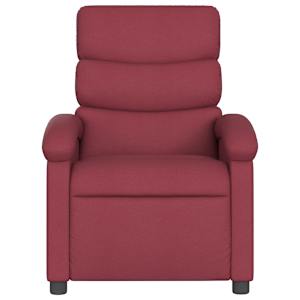 Masážní polohovací křeslo vínové textil - obrázek 4