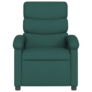 Masážní polohovací křeslo tmavě zelené textil - obrázek 5