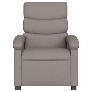 Masážní polohovací křeslo taupe textil - obrázek 4