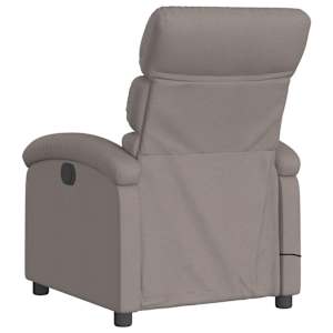 Masážní polohovací křeslo taupe textil - obrázek 6