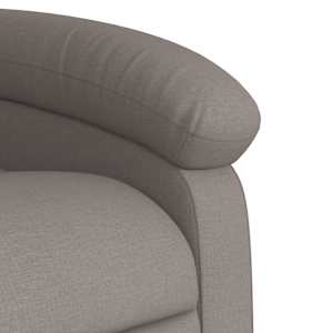 Masážní polohovací křeslo taupe textil - obrázek 9