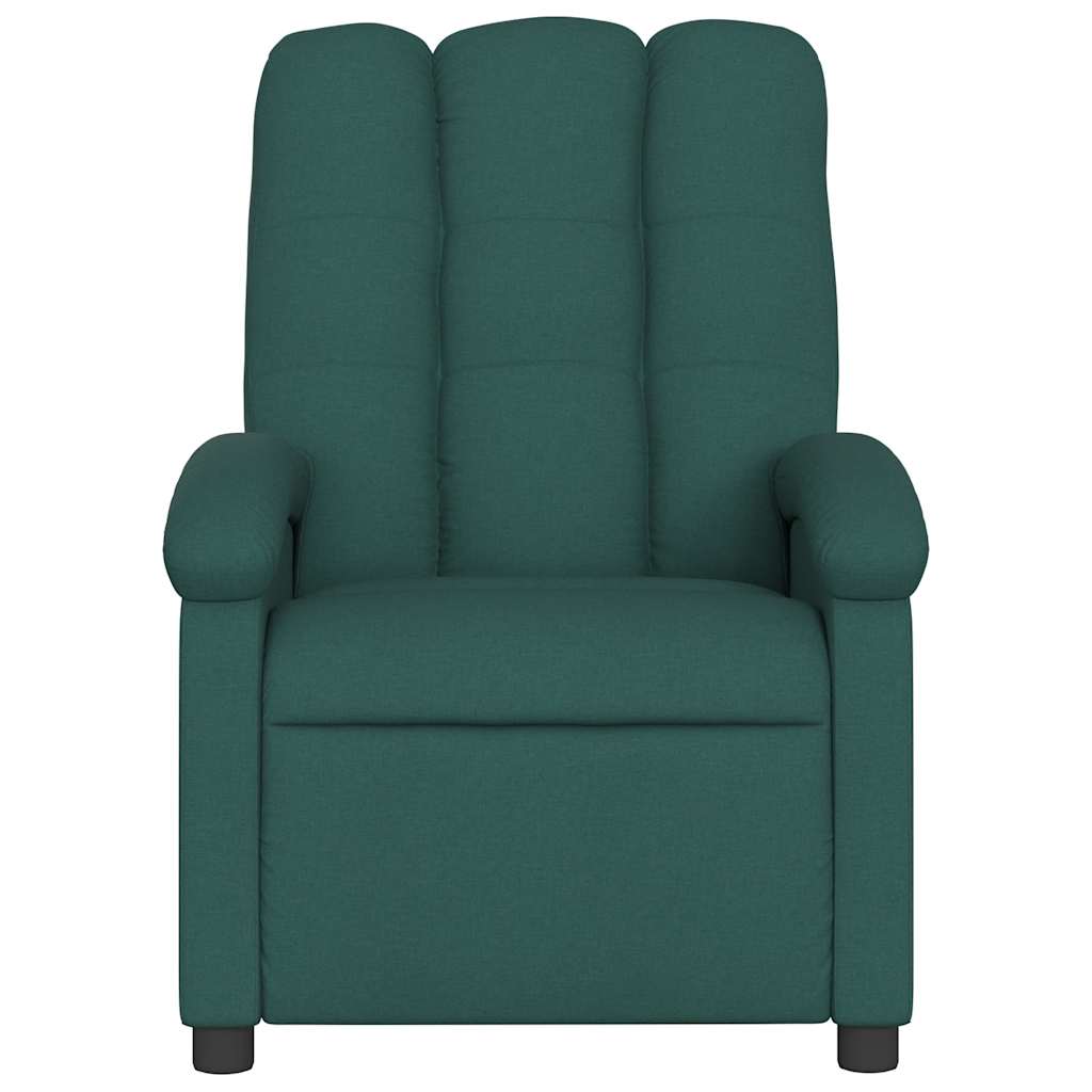 vidaXL Fauteuil verstelbaar stof donkergroen groen, foto 2