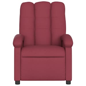 Masážní polohovací křeslo vínové textil - obrázek 5