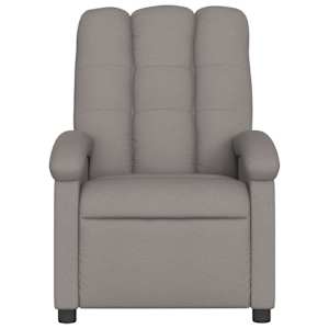 Masážní polohovací křeslo taupe textil - obrázek 4