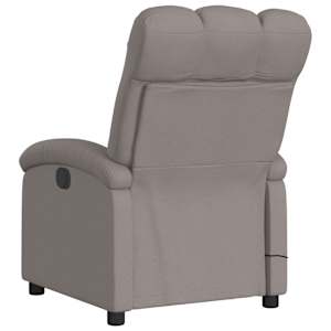 Masážní polohovací křeslo taupe textil - obrázek 6