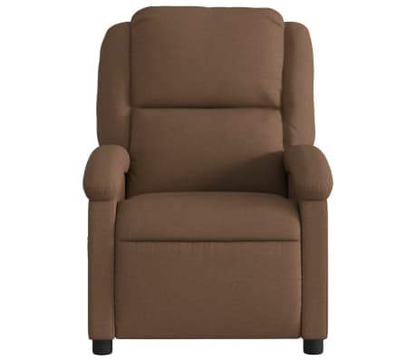 vidaXL Fauteuil inclinable Marron Tissu