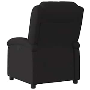 Masážní polohovací křeslo černé textil - obrázek 6