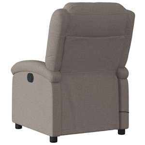 Masážní polohovací křeslo taupe textil - obrázek 6