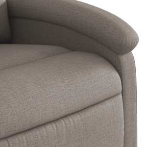 Masážní polohovací křeslo taupe textil - obrázek 9