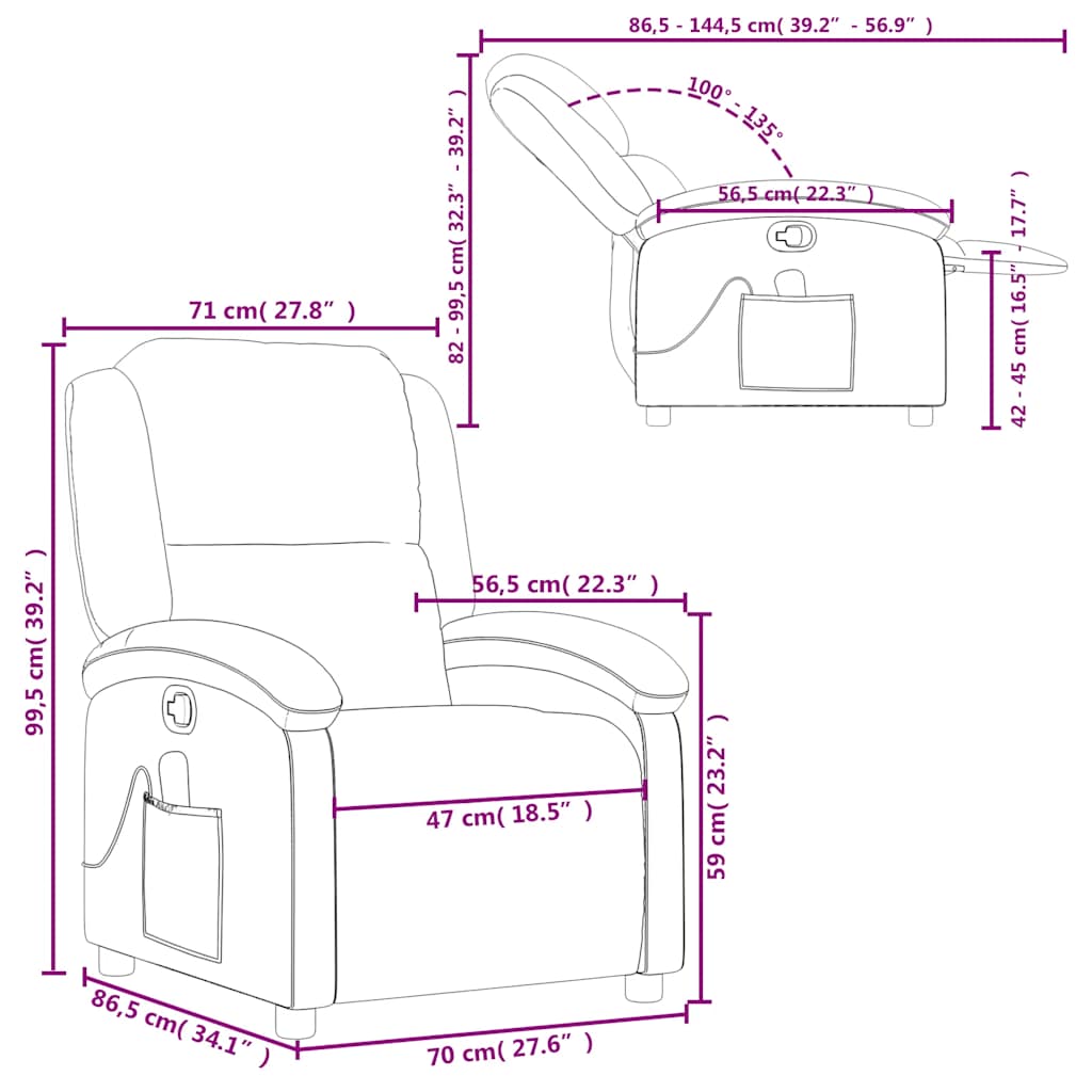 masāžas krēsls, atgāžams, dzeltens samts