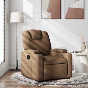 Naslanjač iz rjavega blaga