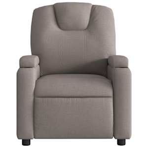Masážní polohovací křeslo taupe textil - obrázek 4