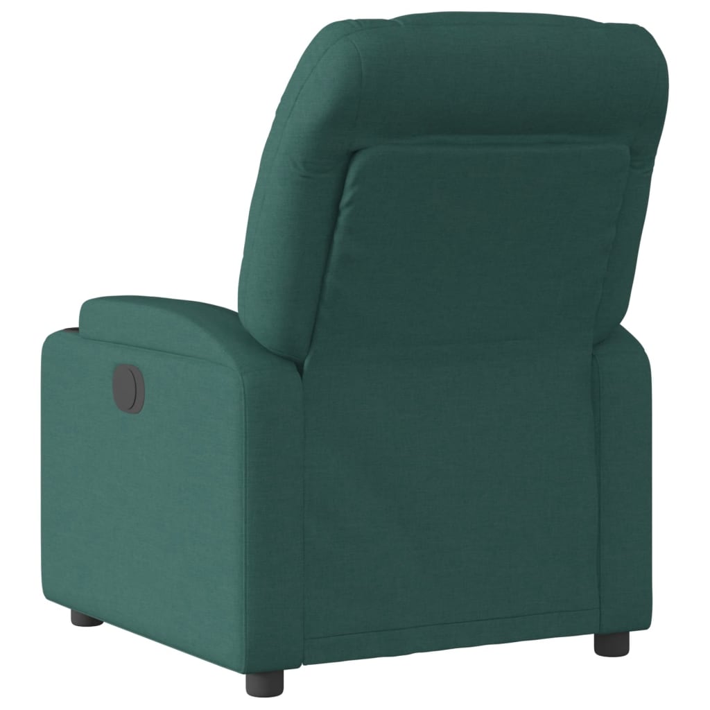 vidaXL Fauteuil verstelbaar stof donkergroen groen, foto 4