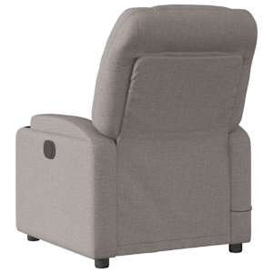 Masážní polohovací křeslo taupe textil - obrázek 6