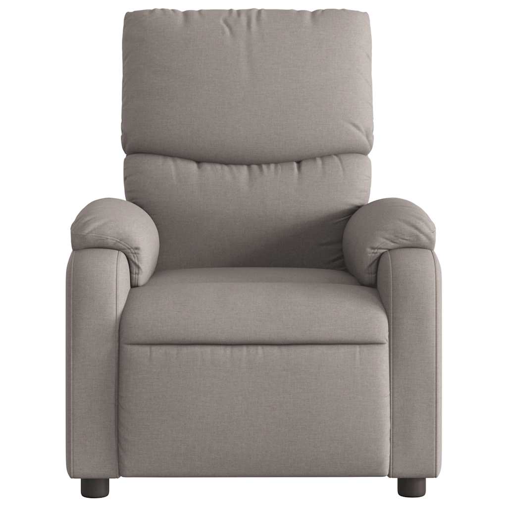 vidaXL Fauteuil verstelbaar stof taupe, foto 2