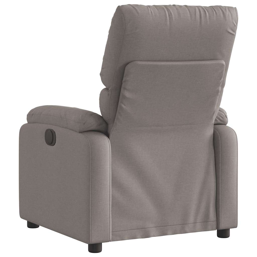 vidaXL Fauteuil verstelbaar stof taupe, foto 4