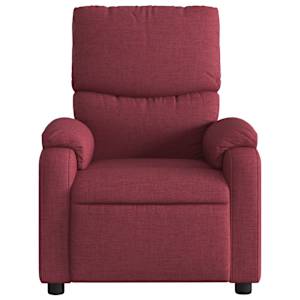 Masážní polohovací křeslo vínové textil - obrázek 4