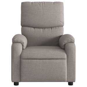 Masážní polohovací křeslo taupe textil - obrázek 4