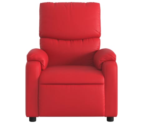 vidaXL Fauteuil inclinable Rouge Similicuir