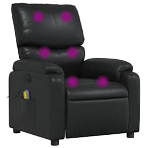 vidaXL massaažitool, must, kunstnahk