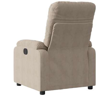 vidaXL Reclinerf&aring;t&ouml;lj taupe mikrofibertyg