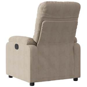 vidaXL Reclinerf&aring;t&ouml;lj taupe mikrofibertyg