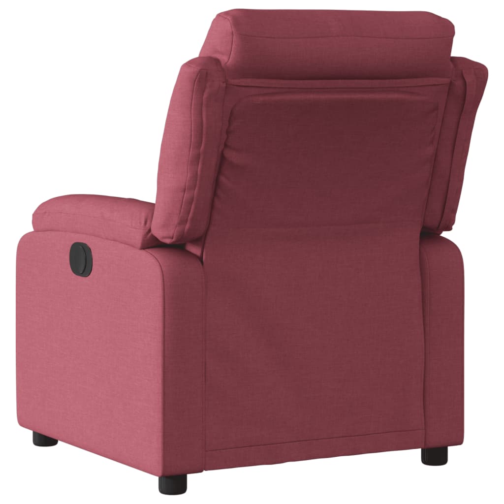 vidaXL Fauteuil inclinable Rouge bordeaux Tissu