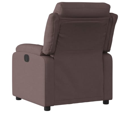 vidaXL Fauteuil inclinable Marron foncé Tissu