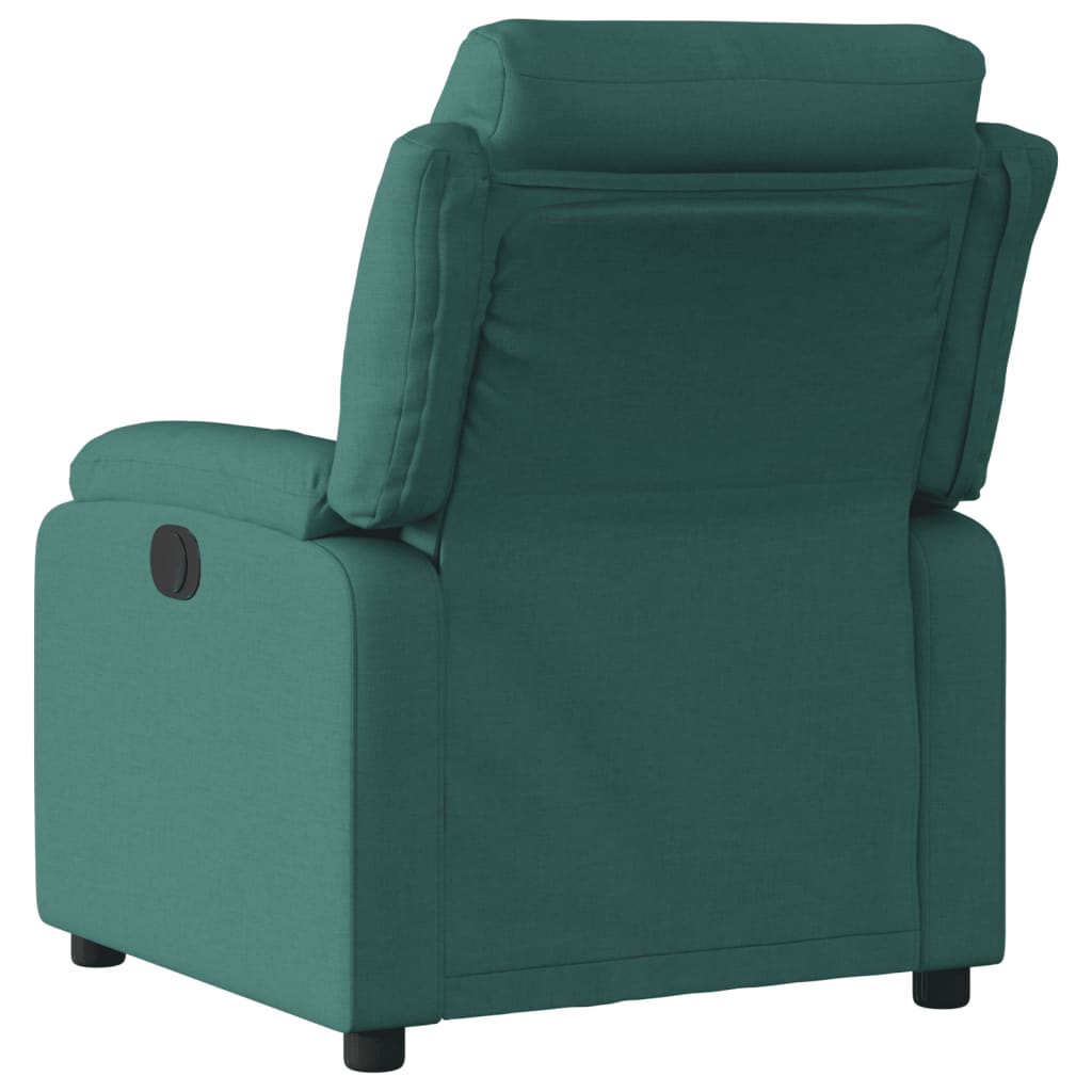 vidaXL Fauteuil inclinable Vert foncé Tissu