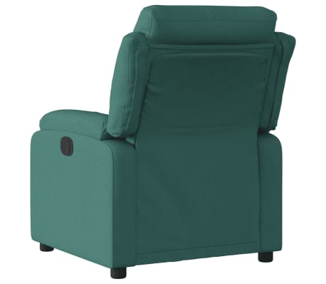 vidaXL Fauteuil inclinable Vert foncé Tissu