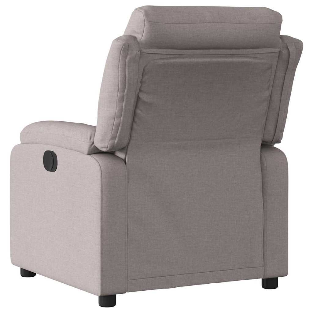 vidaXL Fauteuil verstelbaar stof taupe, foto 2