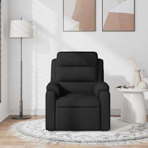 vidaXL Fauteuil de massage inclinable Noir Tissu
