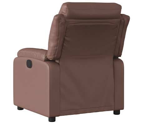 vidaXL Fauteuil inclinable Marron Similicuir