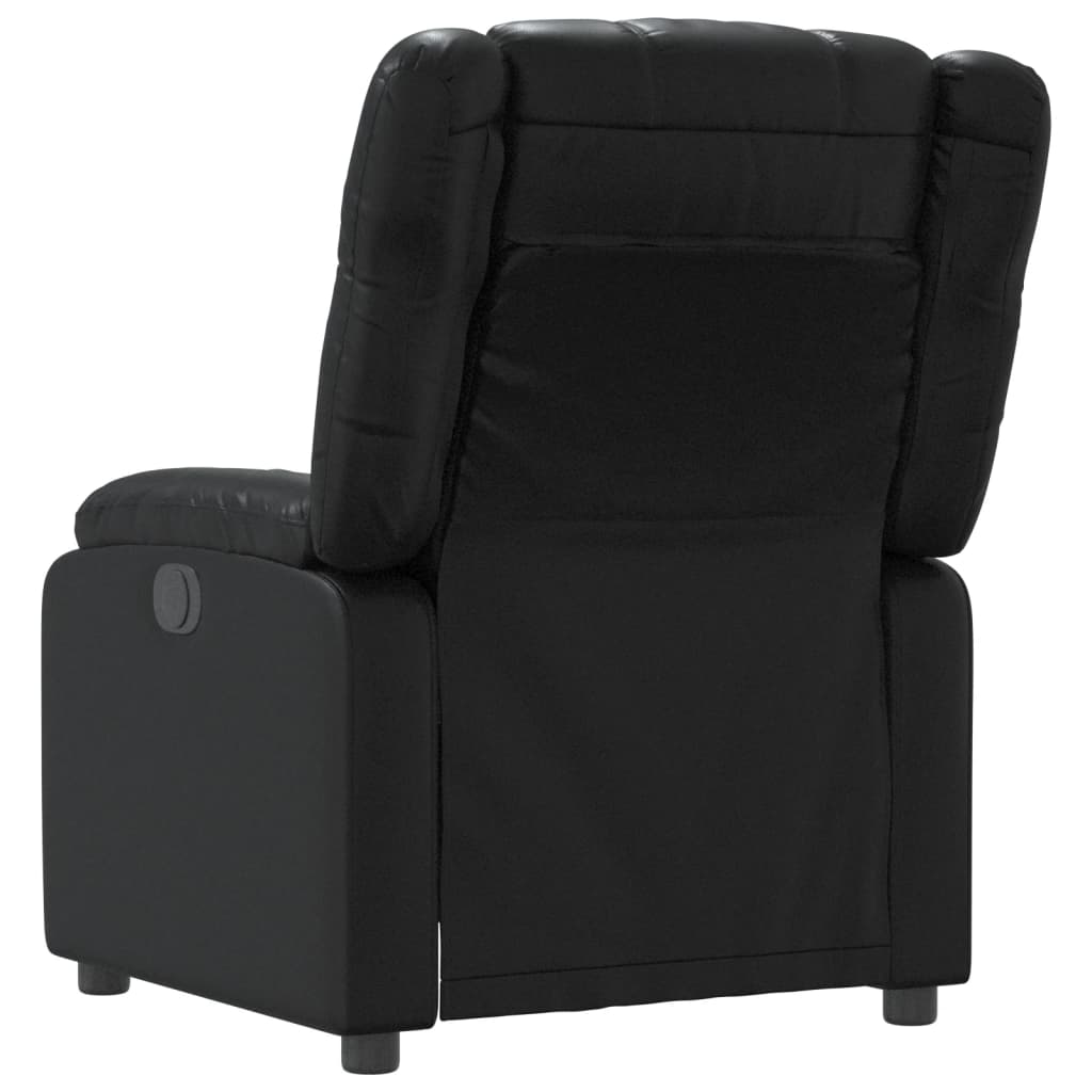 vidaXL Fauteuil verstelbaar kunstleer zwart afbeelding