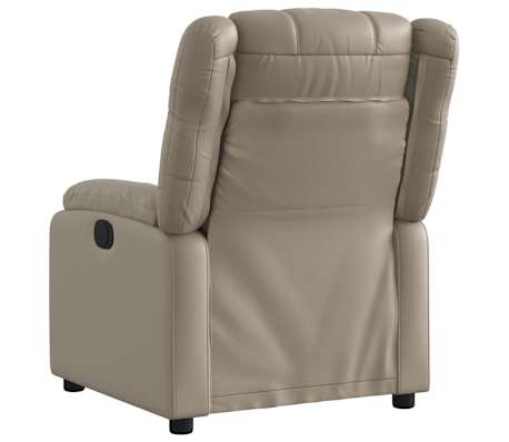vidaXL Fauteuil inclinable Cappuccino Similicuir